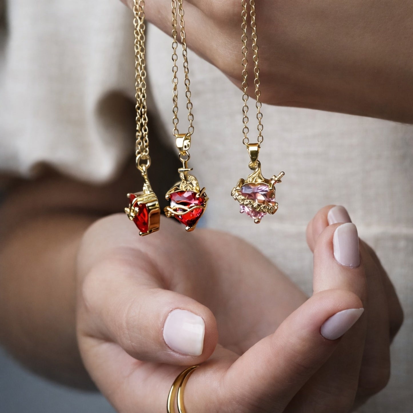 Kit de Collares del Sagrado Corazón de Jesús y del Inmaculado Corazón de María