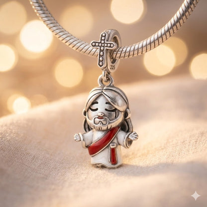 Dije Cristo Rey Glorioso — Plata 925