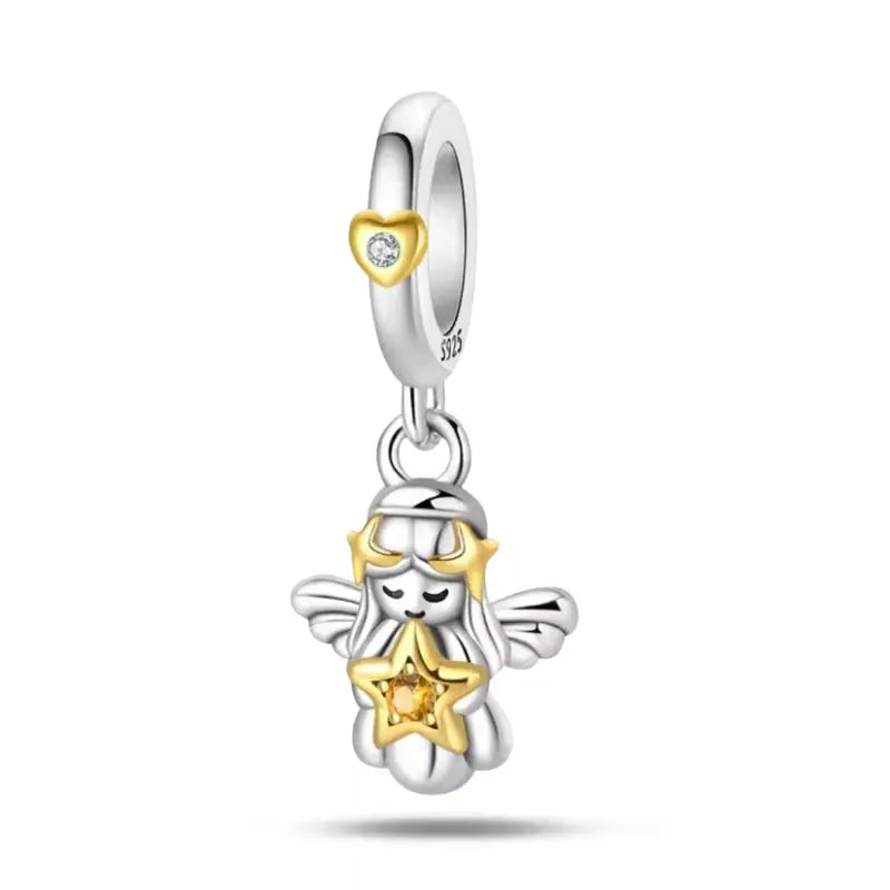 Dije Ángel Guardián Celestial — Plata 925