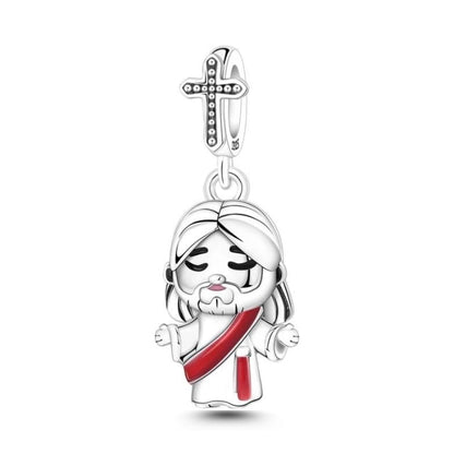 Dije Cristo Rey Glorioso — Plata 925