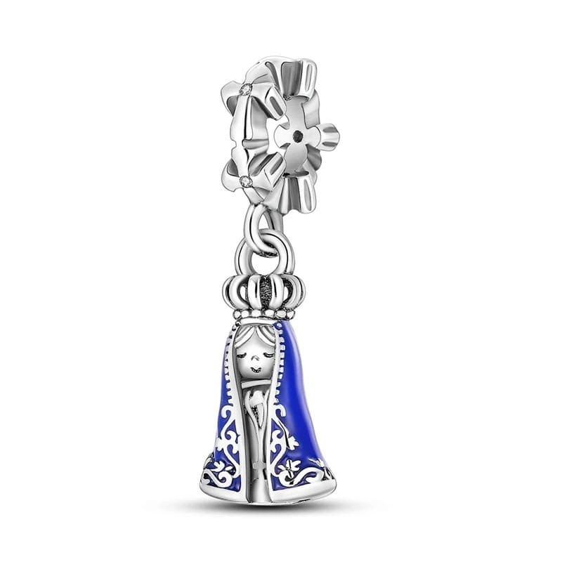 Dije Reina del Manto Zafiro — Plata 925