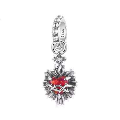 Dije Sagrado Corazón de Jesús — Plata 925