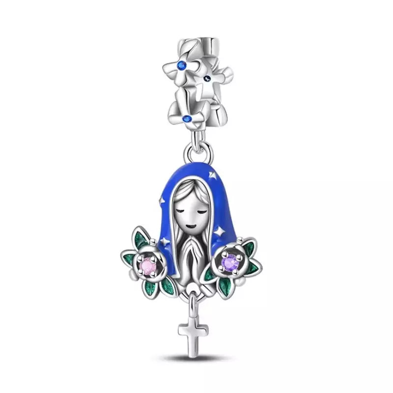 Dije Rosas de Nuestra Señora — Plata 925