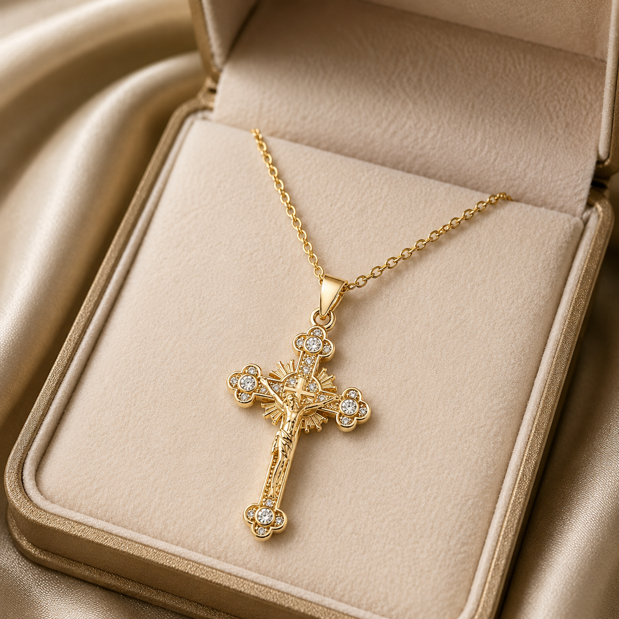 Collar Cruz Radiante