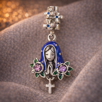 Dije Rosas de Nuestra Señora — Plata 925