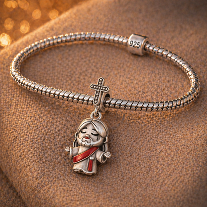 Dije Cristo Rey Glorioso — Plata 925