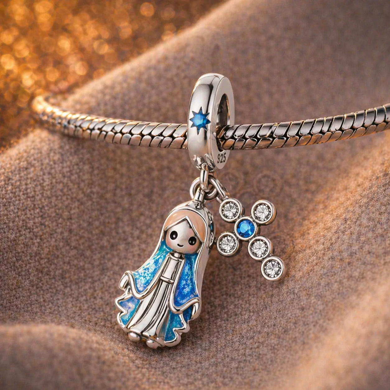 Dije Nuestra Señora de las Gracias — Plata 925