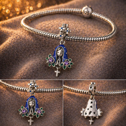Dije Rosas de Nuestra Señora — Plata 925