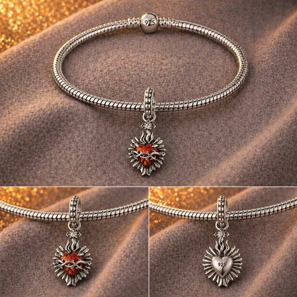 Dije Sagrado Corazón de Jesús — Plata 925