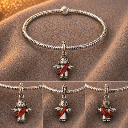 Dije Cristo Rey Resucitado — Plata 925