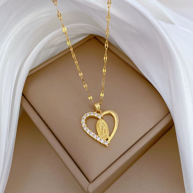 Collar Corazón de Guadalupe