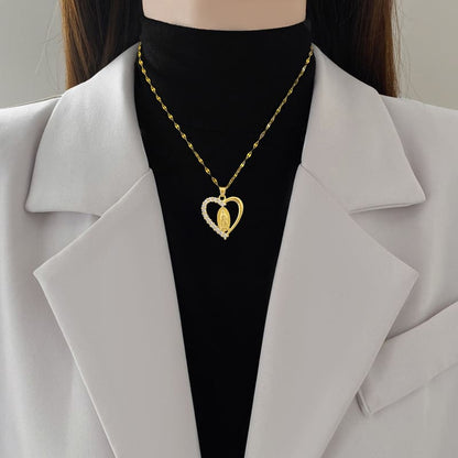 Collar Corazón de Guadalupe