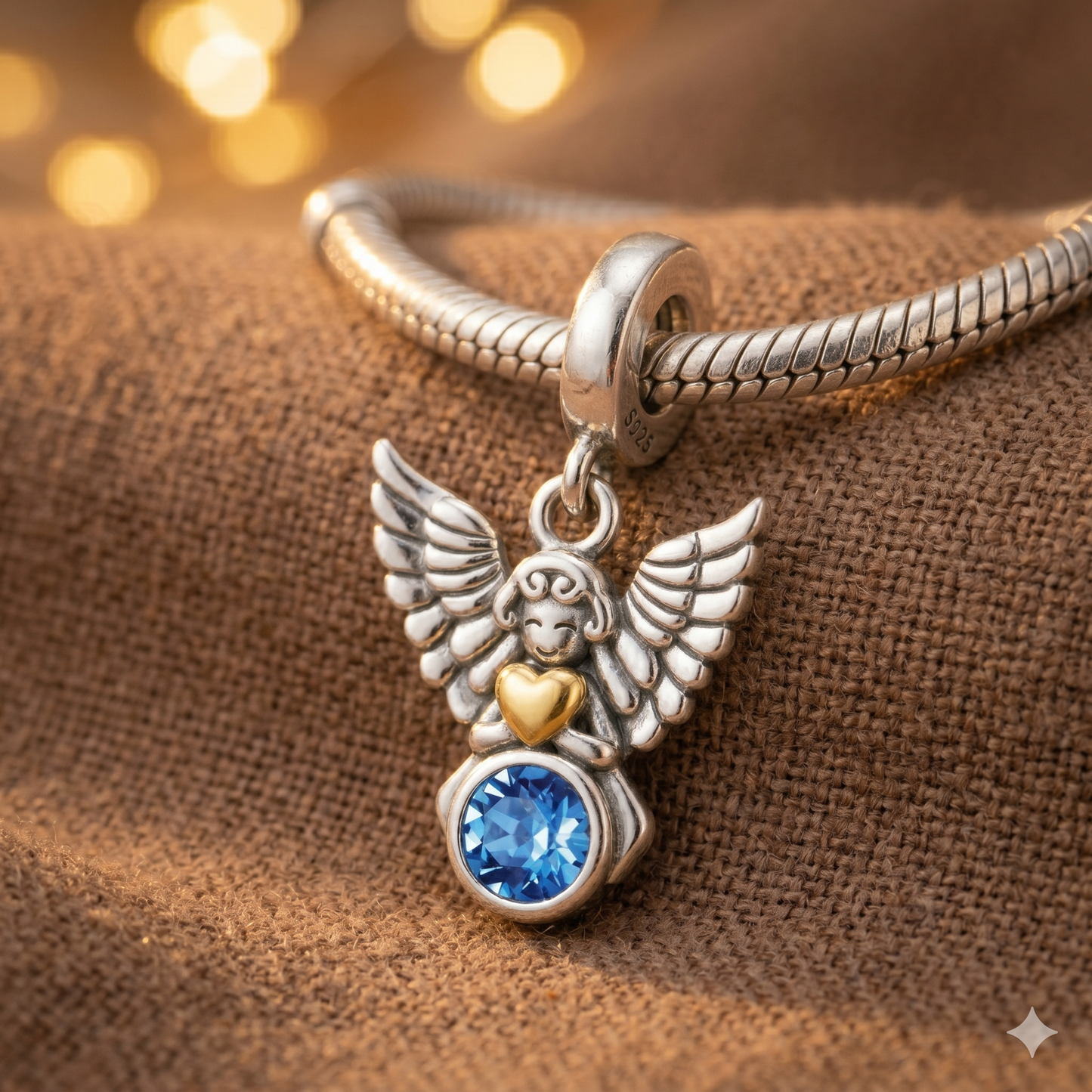 Dije Ángel Guardián de Luz — Plata 925