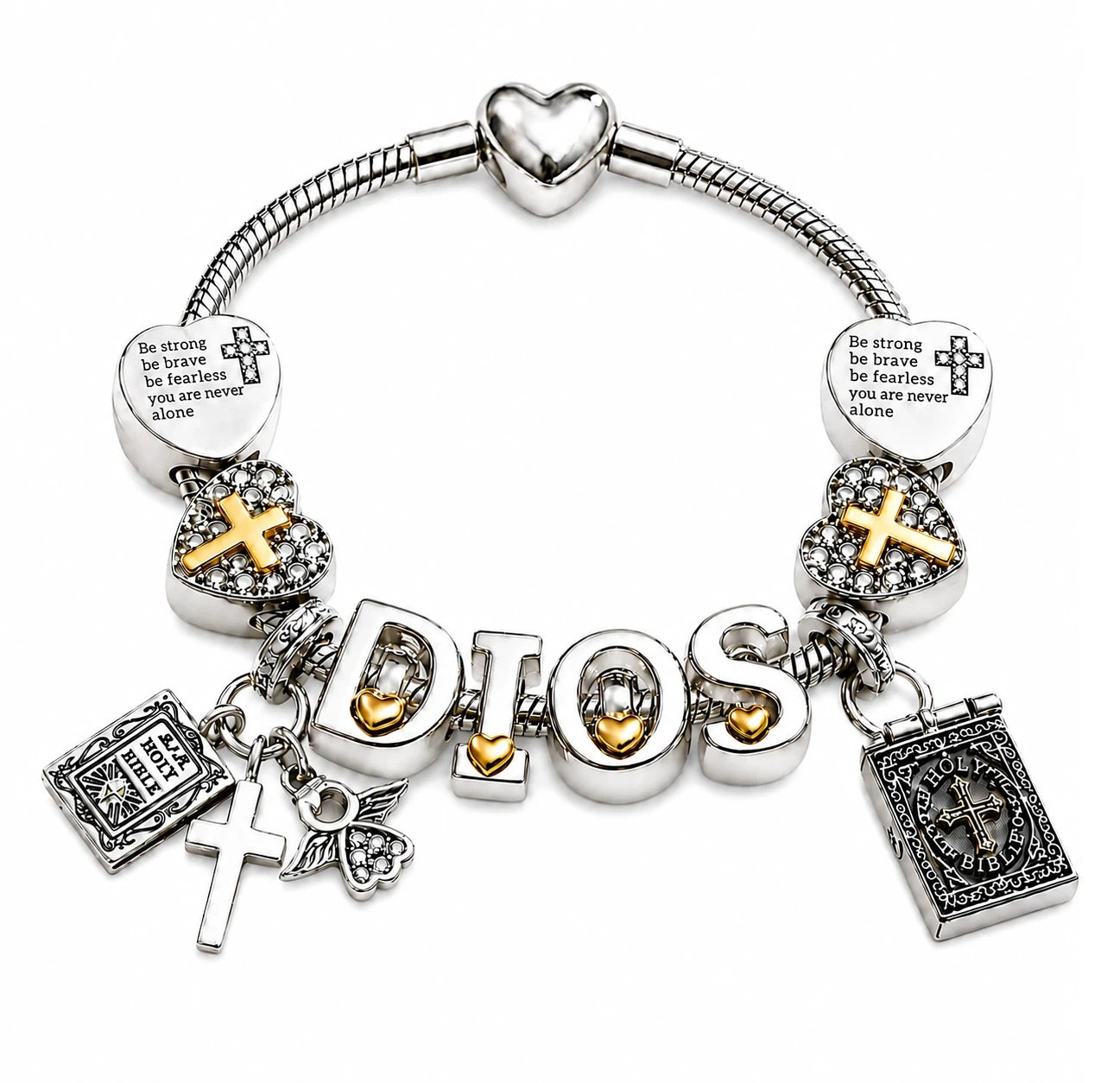 Pulsera con Charms de Fe Ajustable (nueva versión)