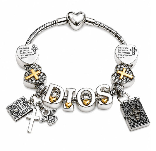 Pulsera con Charms de Fe Ajustable (nueva versión)