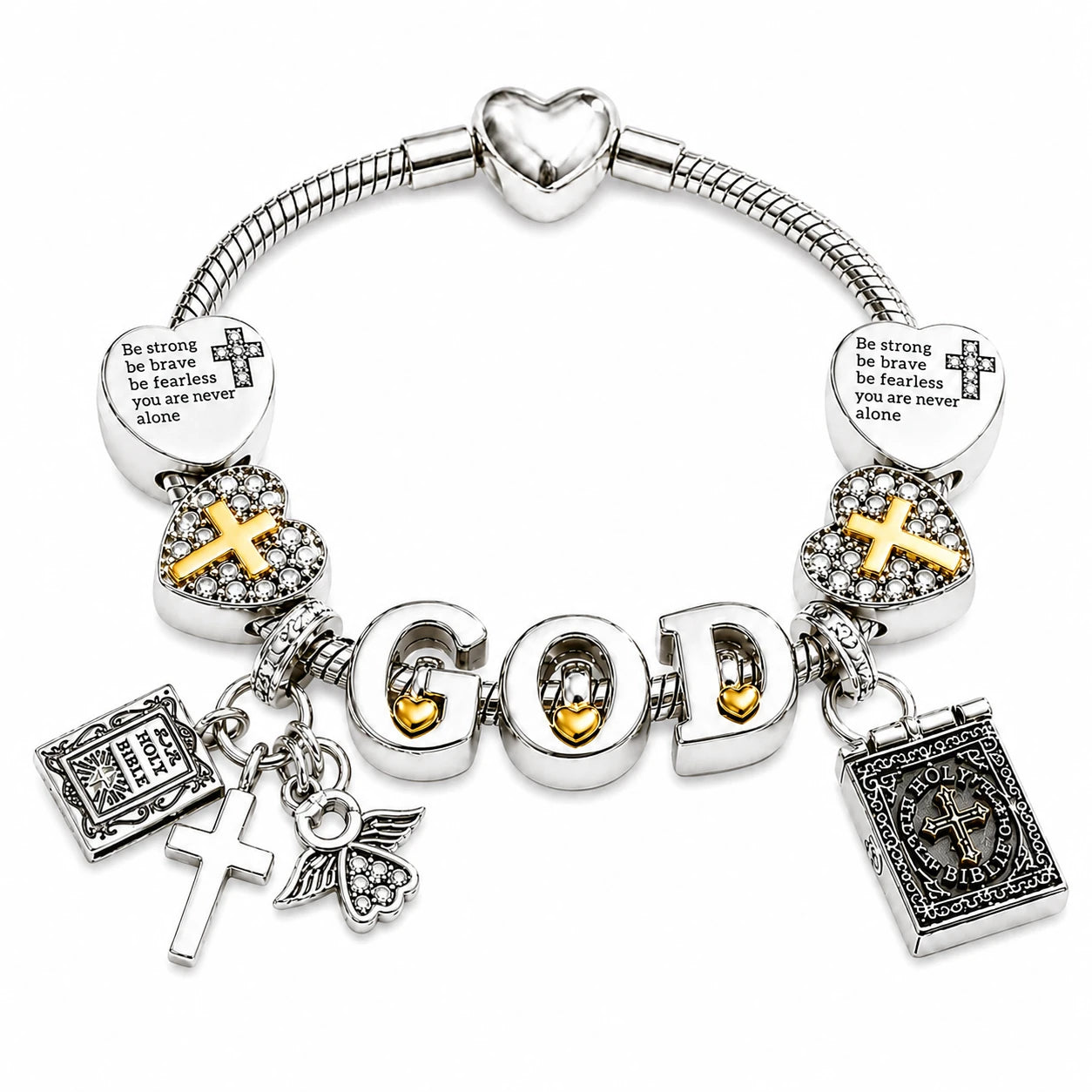 Pulsera con Charms de Fe Ajustable (nueva versión)