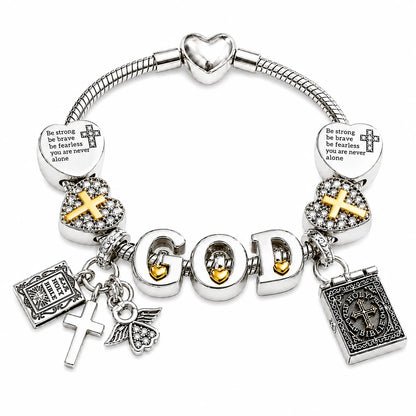 Pulsera con Charms de Fe Ajustable (nueva versión)